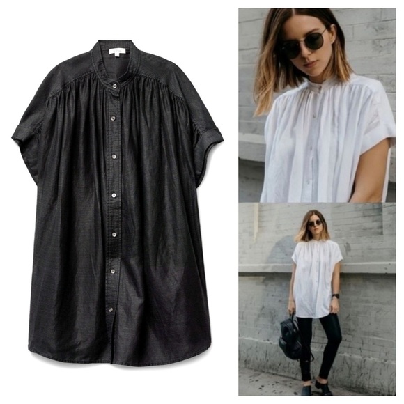 Aritzia Wilfred Bertillon Black Top Blouse | XS
